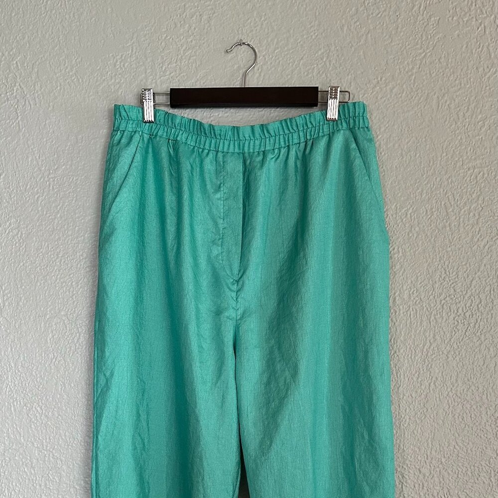 Grandma Chic Turquoise Pants